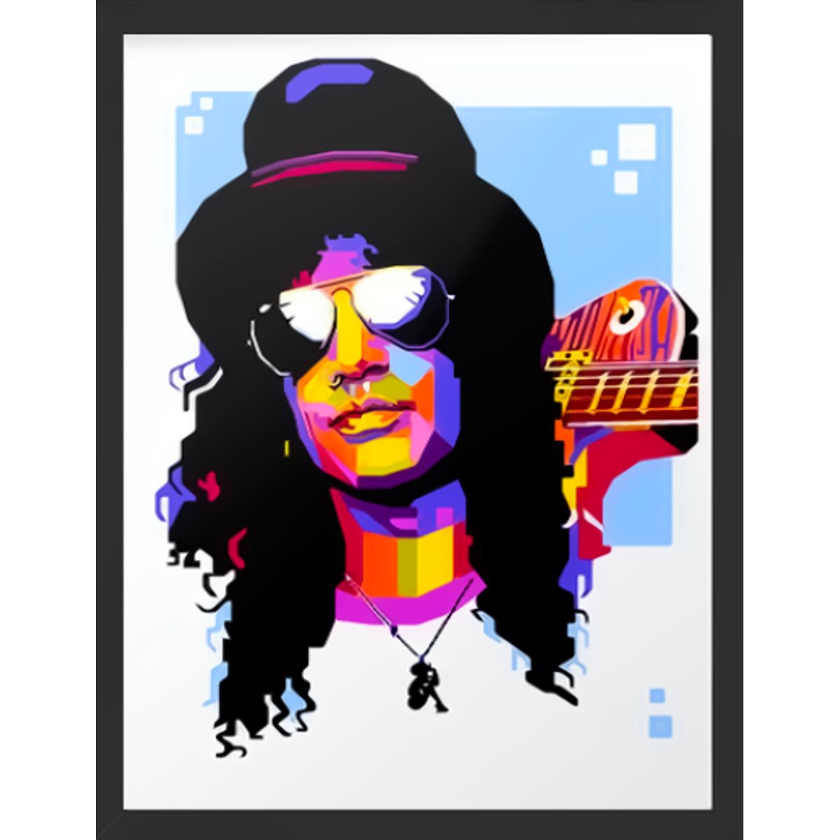 GENERICO - Cuadro Decorativo Slash con Marco y vidrio 30x40 CM