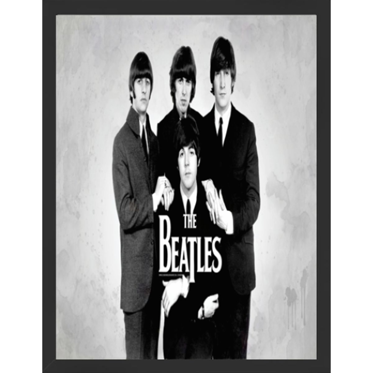 GENERICO - Cuadro Decorativo The Beatle con Marco y vidrio 30x40 CM