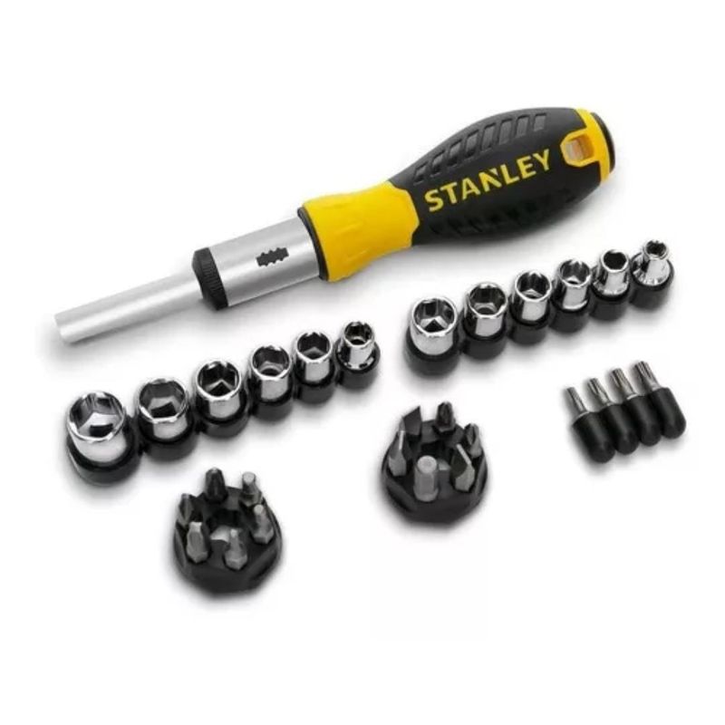 STANLEY - Juego de destornillador y puntas 29 piezas Stanley