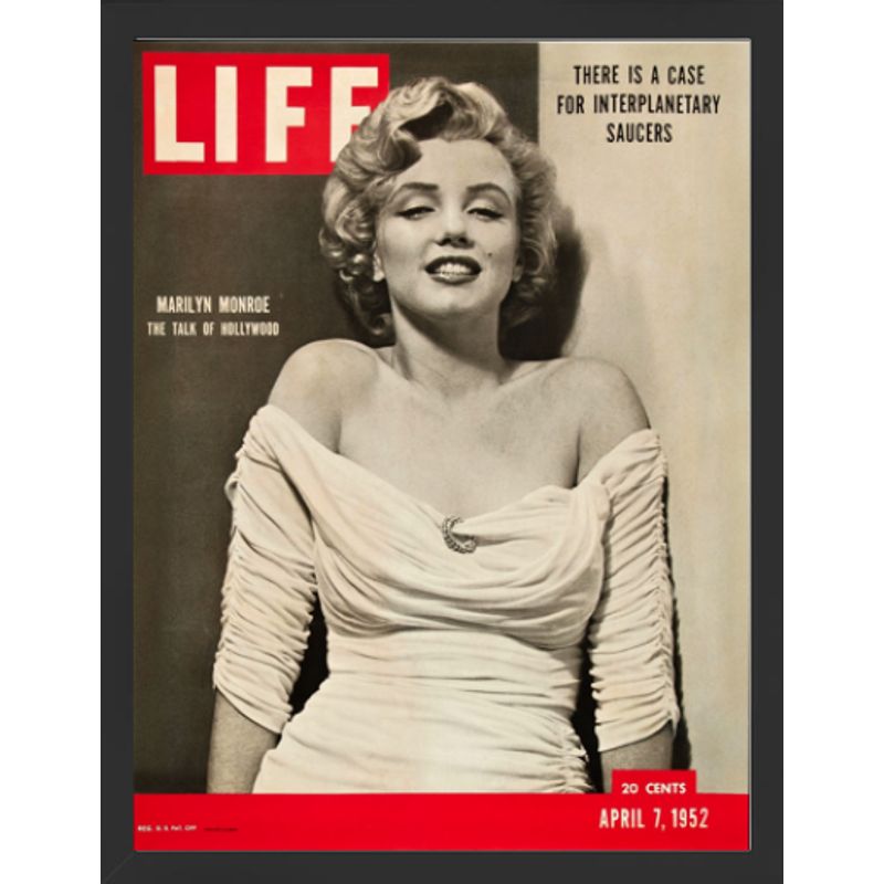 GENERICO - Cuadro Decorativo Marilyn con Marco y vidrio 30x40 CM