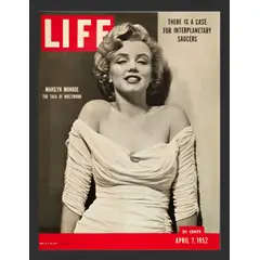 GENERICO - Cuadro Decorativo Marilyn con Marco y vidrio 30x40 CM