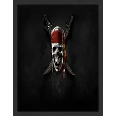 GENERICO - Cuadro Decorativo Pirata con Marco y vidrio 30x40 CM