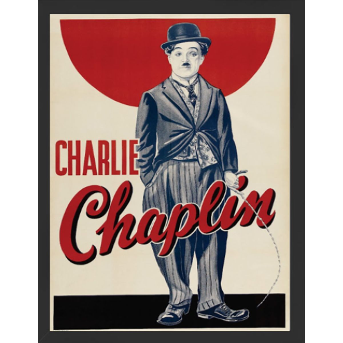 GENERICO - Cuadro Decorativo Charlie con Marco y vidrio 30x40 CM