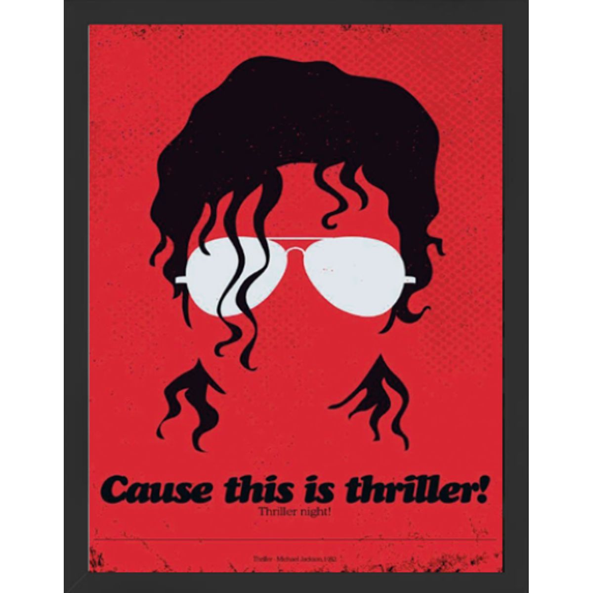 GENERICO - Cuadro Decorativo Michael con Marco y vidrio 30x40 CM