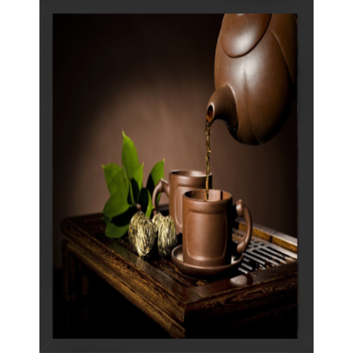 GENERICO - Cuadro Decorativo Vasijas con Marco y vidrio 30x40 CM