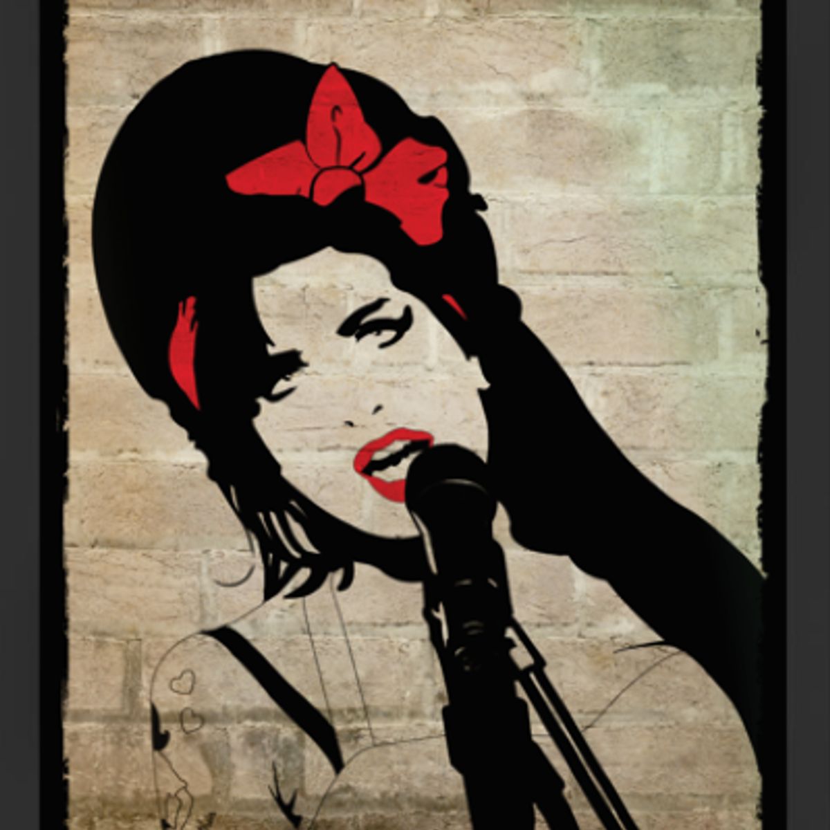 GENERICO - Cuadro Decorativo de Amy con Marco y vidrio 30x40 CM