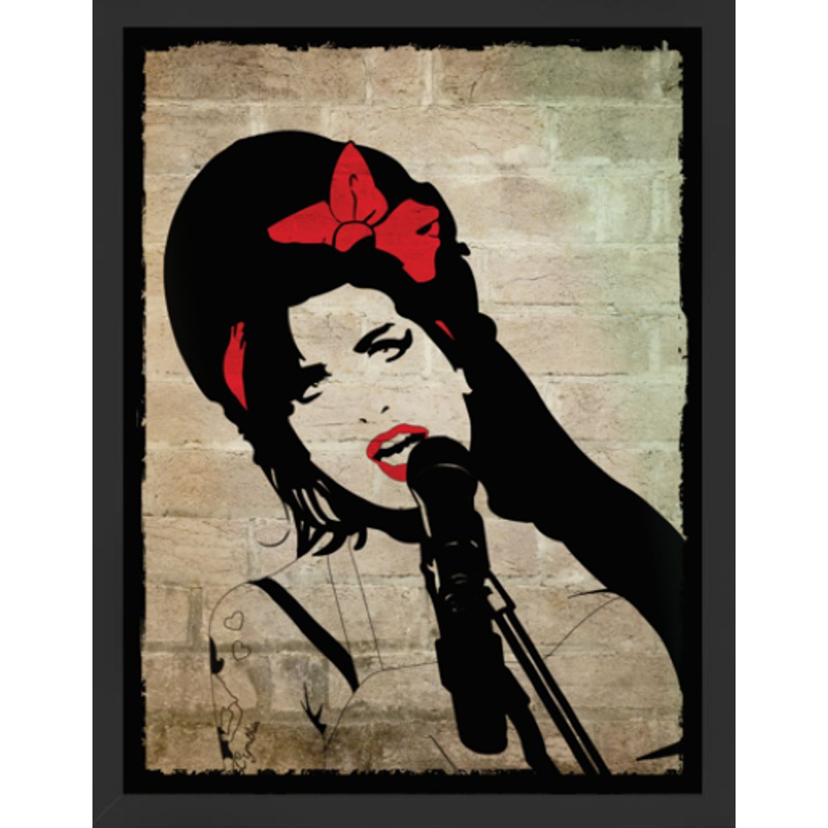 GENERICO - Cuadro Decorativo de Amy con Marco y vidrio 30x40 CM