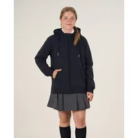 Poleron con cierre niña azul marino Juvenil Escolar