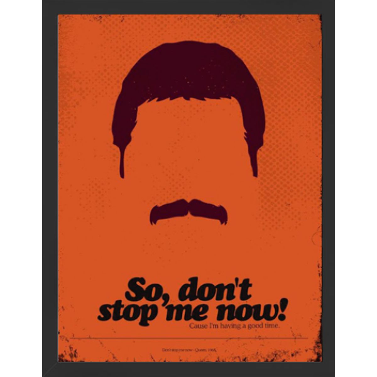 GENERICO - Cuadro Decorativo No me detengas Marco y vidrio 30x40 CM