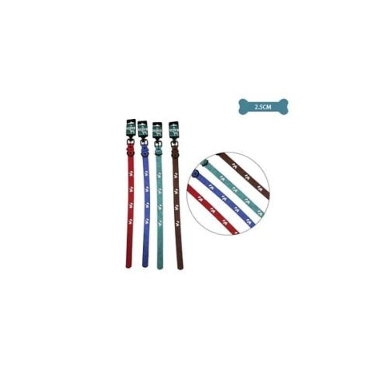 GENERICO - Collar PU Con Diseño Perro Bordado 25cm 12pcs