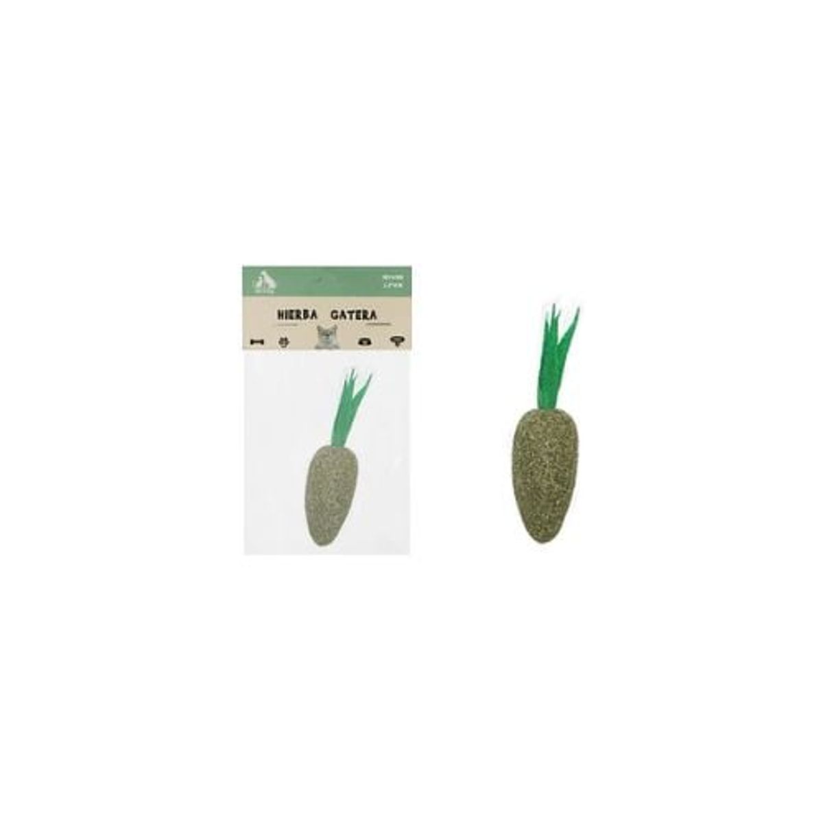 GENERICO - Hierba Gatera En Forma De Zanahoria 2x5cm