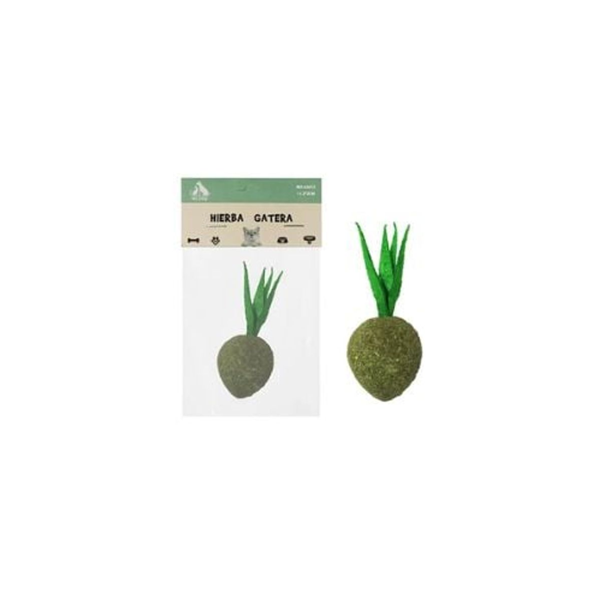 GENERICO - Pelota De Hierba Gatera En Forma De Platillo Volador 11x2cm