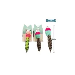 GENERICO - Juguete Para Gato Ratón 20cm Color Aleatorio