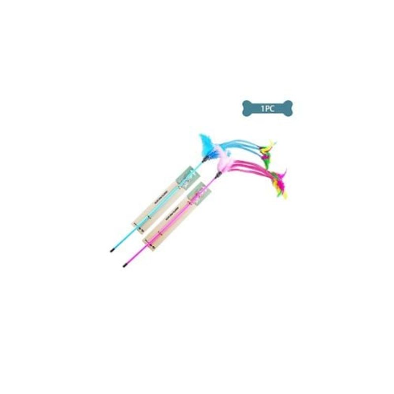 GENERICO - Juguete Para Gato Varita Con Tubo Serpenteante Aleatorio