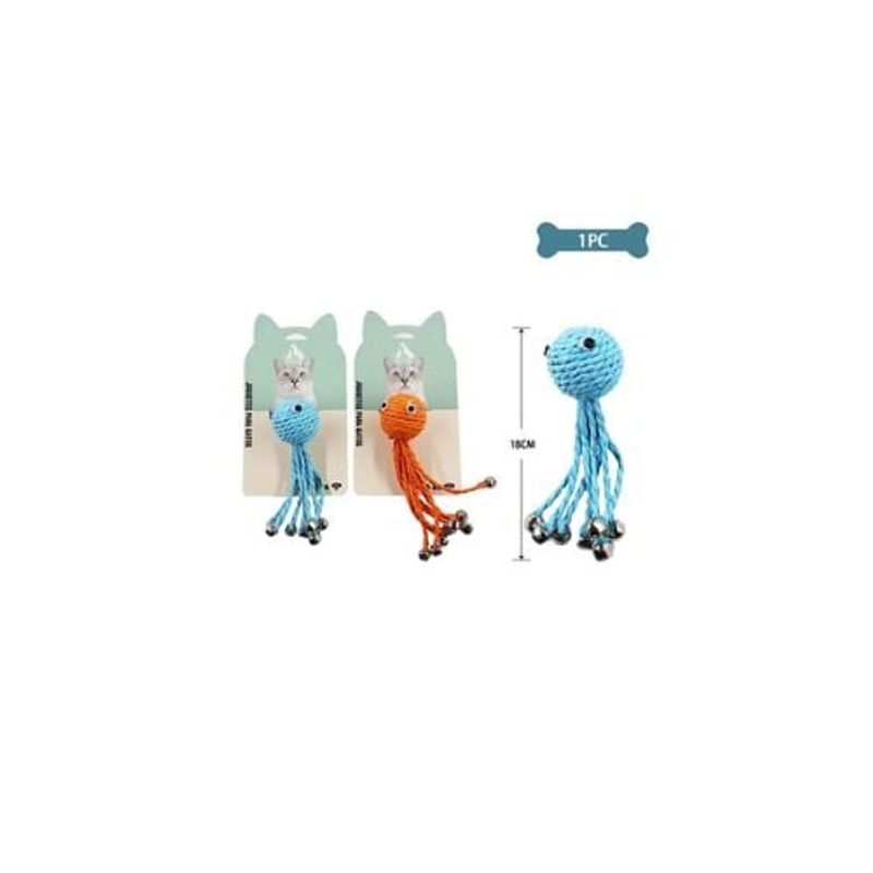 GENERICO - Juguete Para Gato Pulpo De Papel 18cm Color Aleatorio