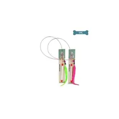 GENERICO - Juguete Para Gato Varita De Hierro Largo Con Gusanito