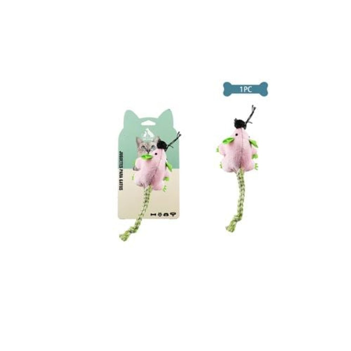 GENERICO - Juguete Para Gato Peluche De Ratón