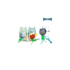 GENERICO - Juguete Para Gato Ratón 8cm Color Aleatorio