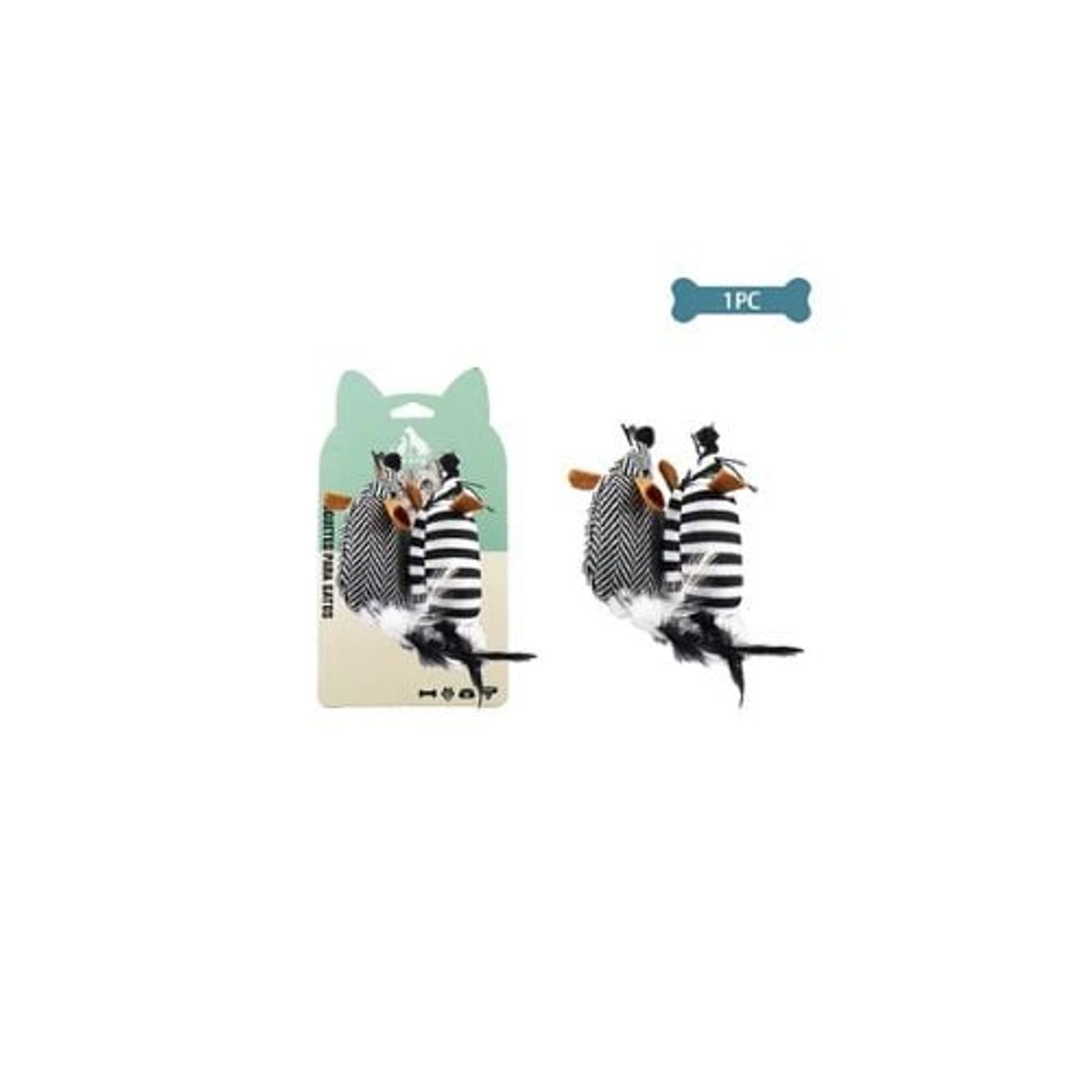 GENERICO - Juguete Para Gato Ratón A Rayas