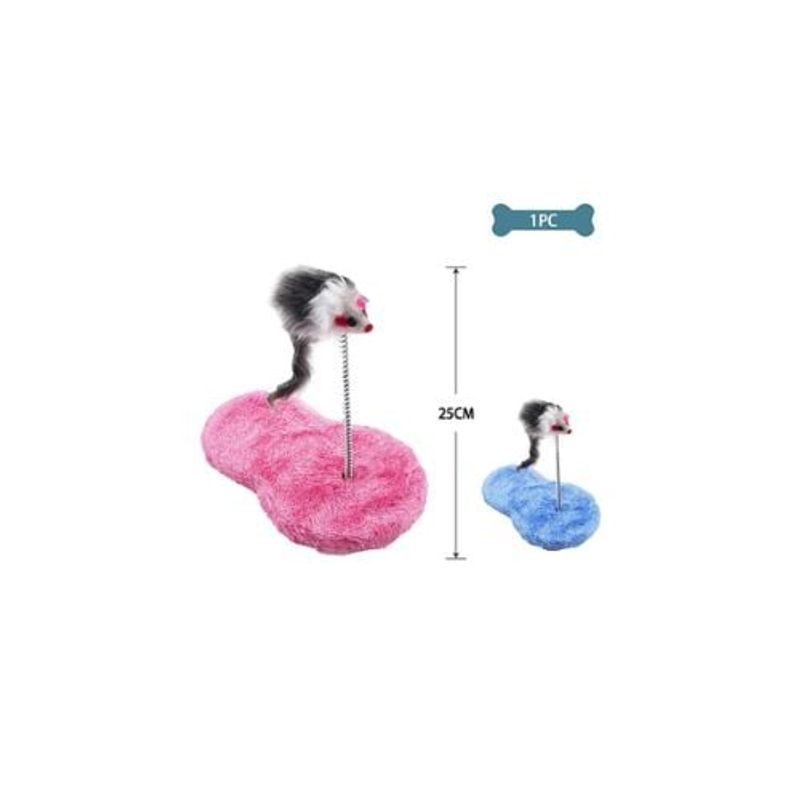 GENERICO - Juguete Para Gato Resorte Con Ratón 25cm