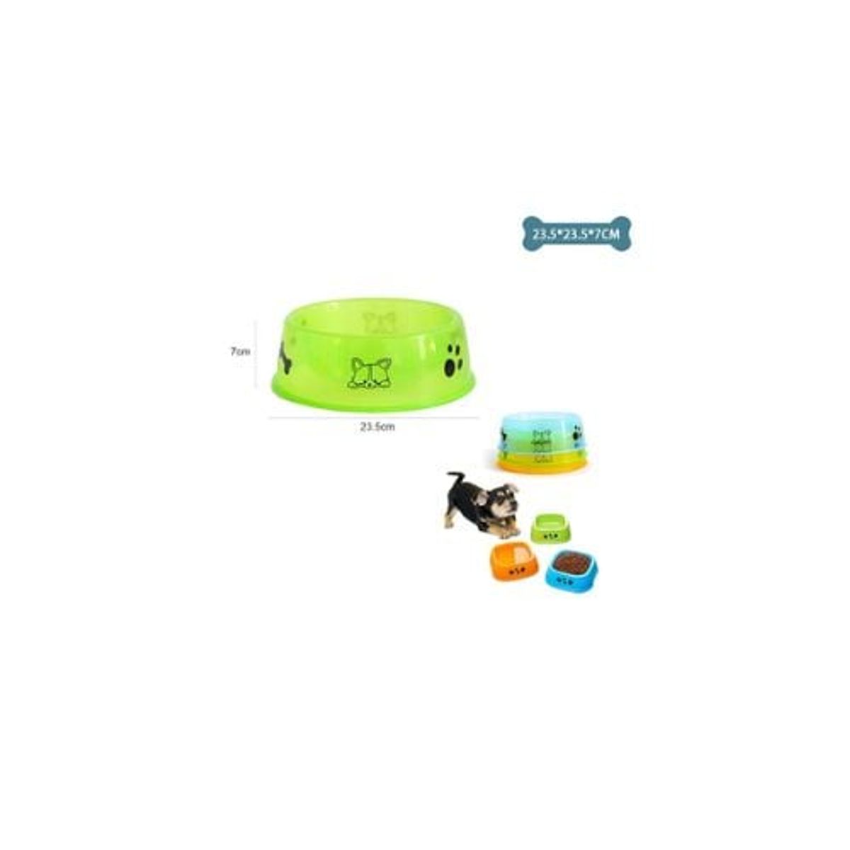 GENERICO - Plato Extra Grande Para Mascotas 235x235x7cm