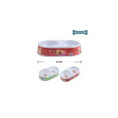 GENERICO - Plato Doble Grande Diseño Aleatorio 265x15x55cm