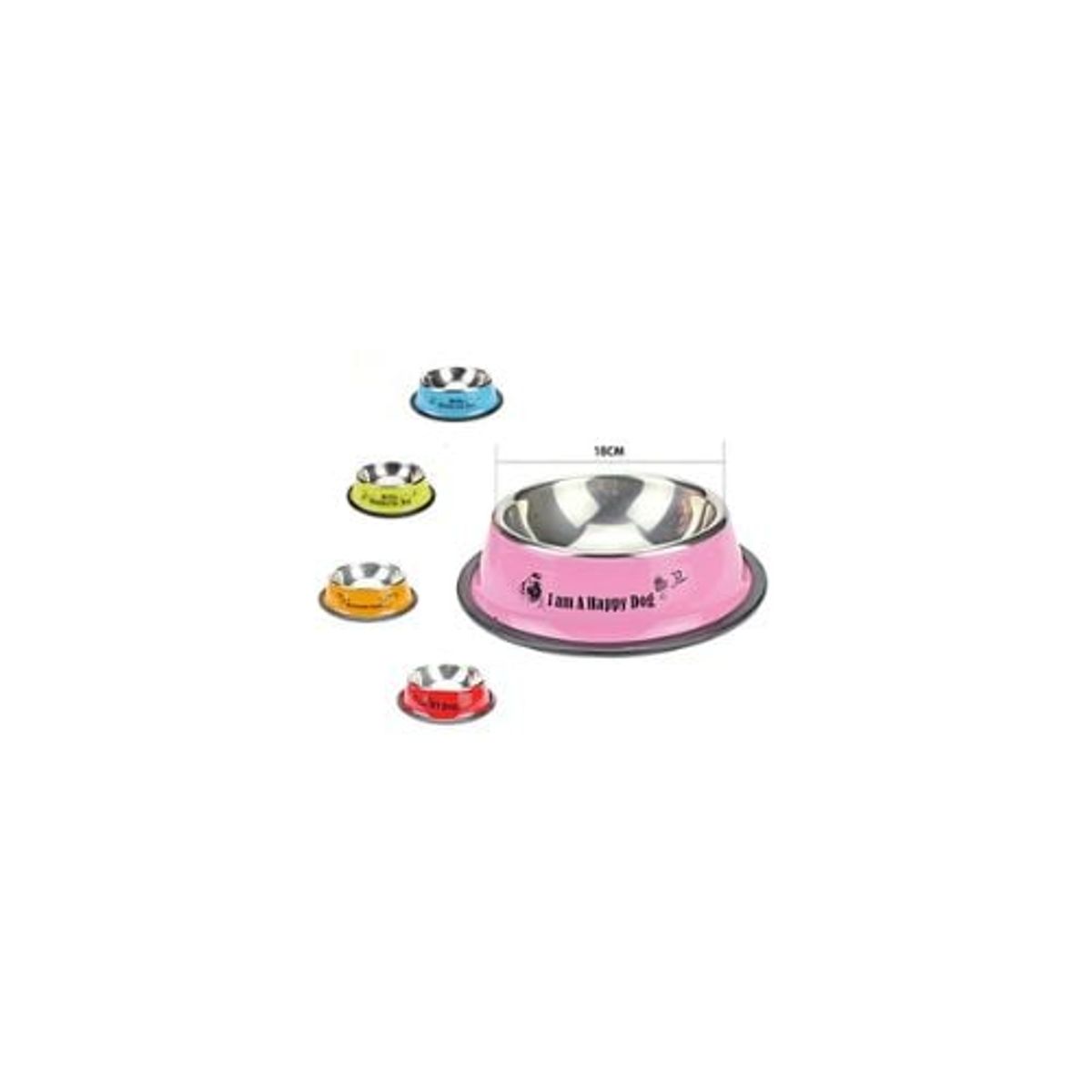 GENERICO - Plato Metálico 18cm Color Aleatorio