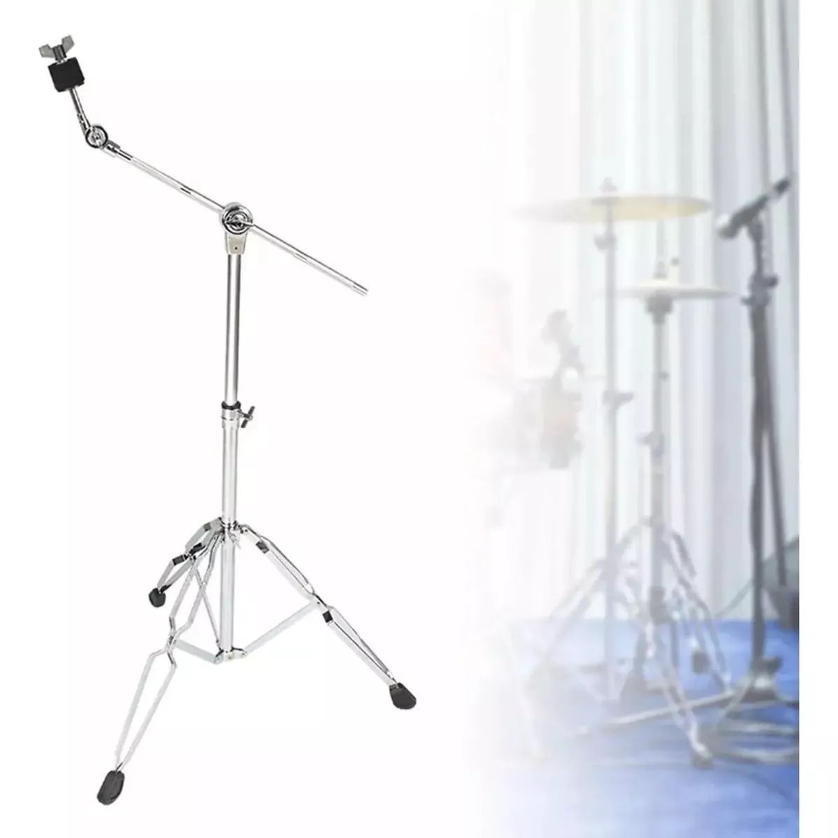 KUANGYE - Atril De Platillo Con Boom Adaptador De Percusión