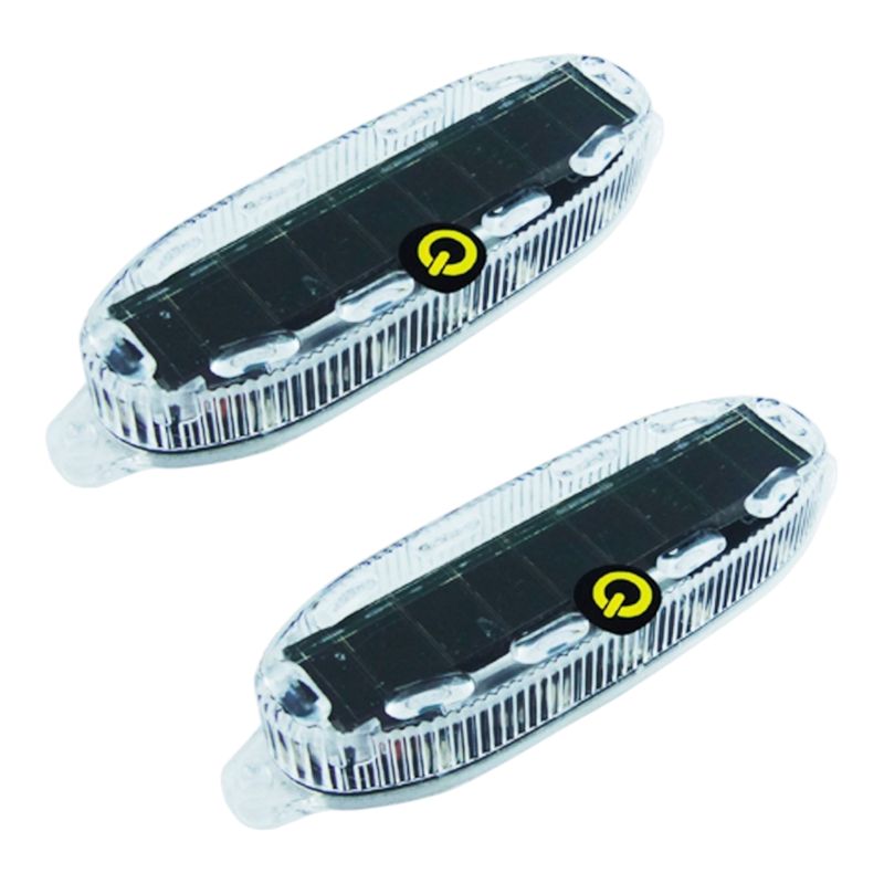 GENERICO - x2 Luz LED Solar De 10 LED Para Camion 24 V amarillo oscuro