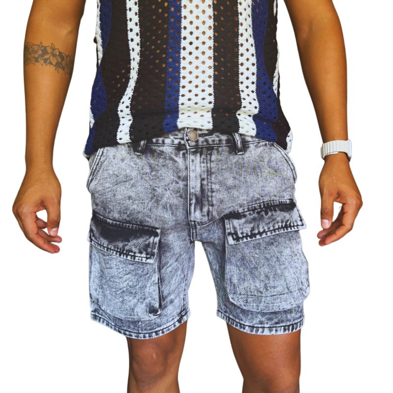 D'JOE - Short Jeans New Cargo Hombre