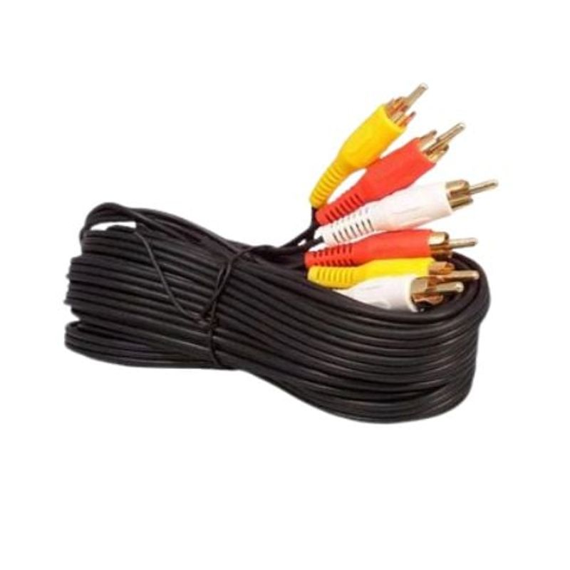GENERICO - Cable Av Audio Video Rca 3x3 3 Metros