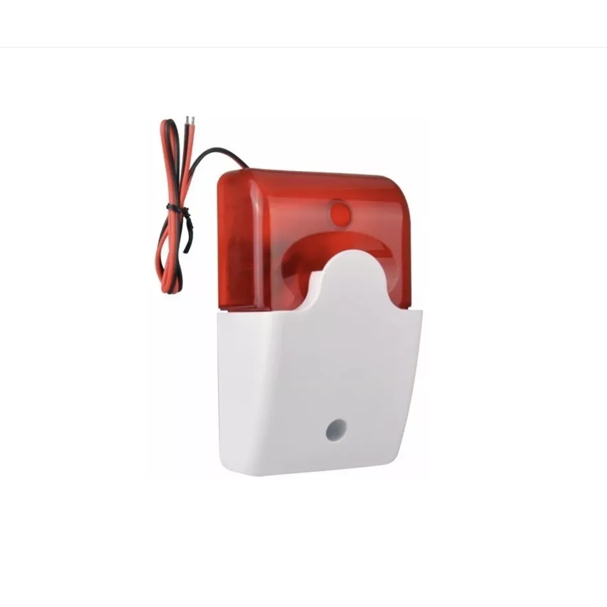 VCOM - Sirena 12V Blanco Rojo Estrobocopica