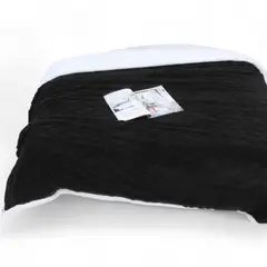 GENERICO - Frazada Polar Con Chiporro Medida 200x230cm King Color Negro