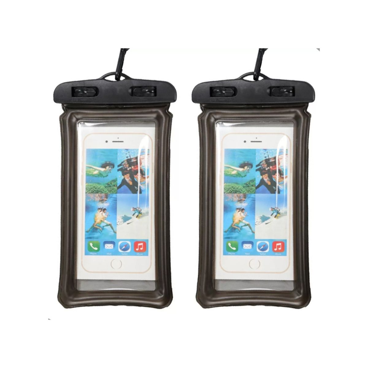 GENERICO - Pack De 2 Funda Protectora Celular Impermeable Sumergible