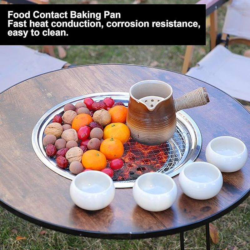 MOVI - MESA PLEGABLE CON PARRILLA PARA TERRAZA  JARDIN Y CAMPING