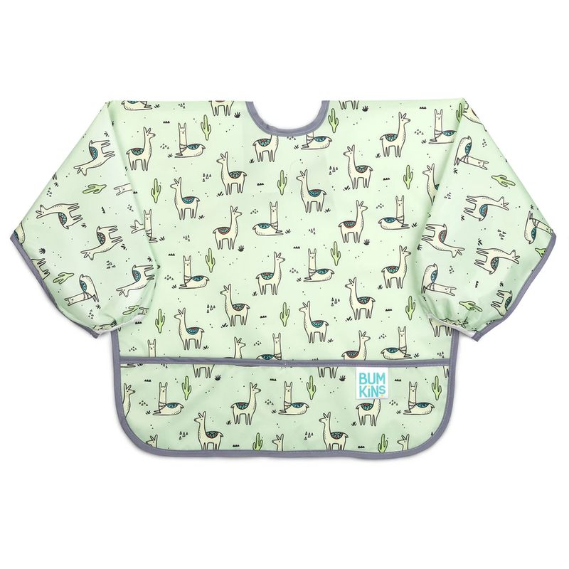 BUMKINS - Baberos con mangas Bumkins - Verde claro - Talla Única