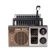 GENERICO - Radio Vintage Solar Recargable Bluetooth