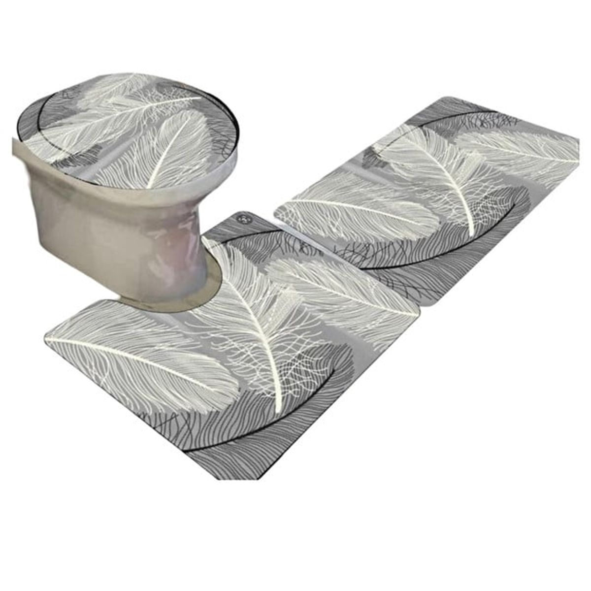 GENERICO - SET DE BAÑO ANTIDESLIZANTE DE 3 PIEZAS A6