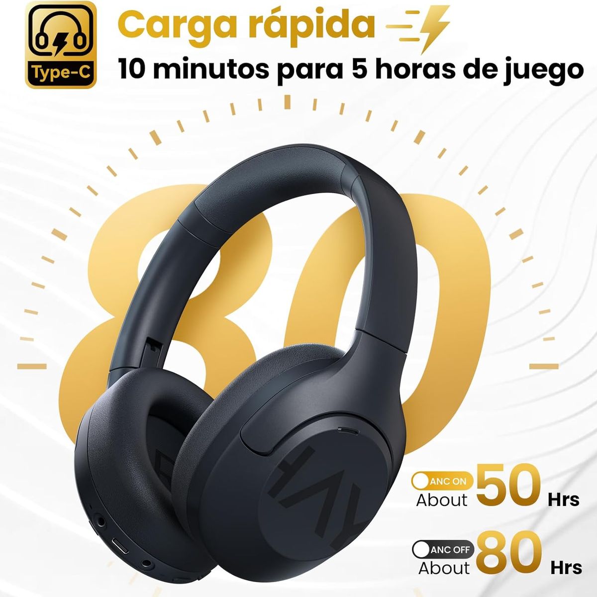 HAYLOU - Audífonos Haylou S30 ANC Con Noise Cancellin  Inalámbricos Negro