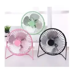 GENERICO - Mini Ventilador Mesa - Escritorio Portatil Carga Con Usb color ROSA
