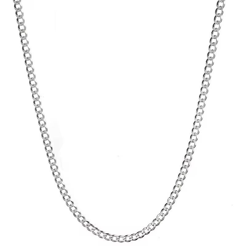 GENERICO - Cadena grumet 60cm 2mm Plata 925