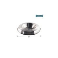 Plato De Acero Inoxidable Para Mascotas 30cm