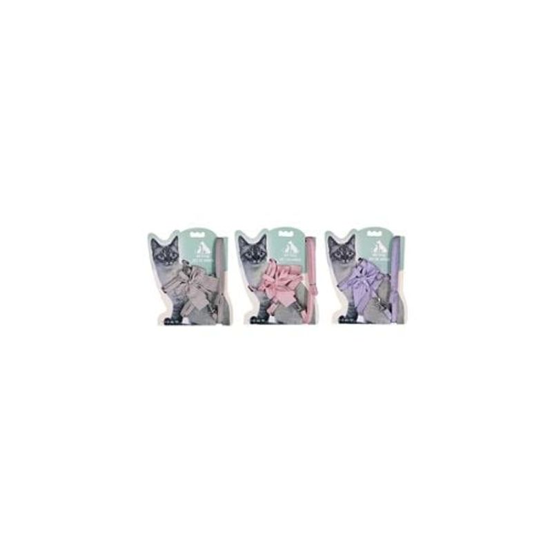 GENERICO - Set De Arnés H Harness Con Lazo Para Gato