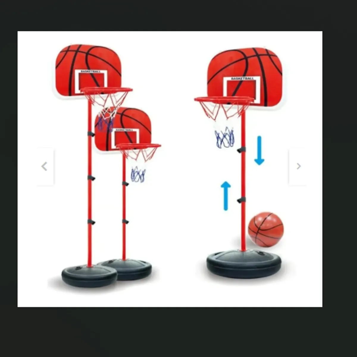 GENERICO - ARO DE BASKETBALL  CON PEDESTAL Y PELOTA