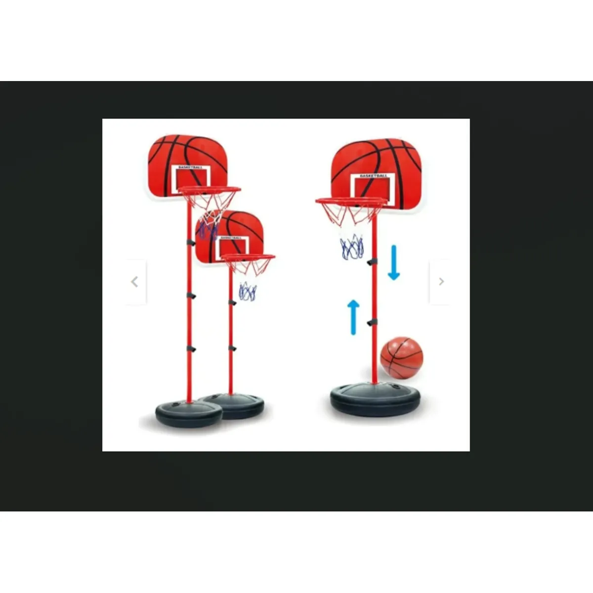 GENERICO - ARO DE BASKETBALL  CON PEDESTAL Y PELOTA