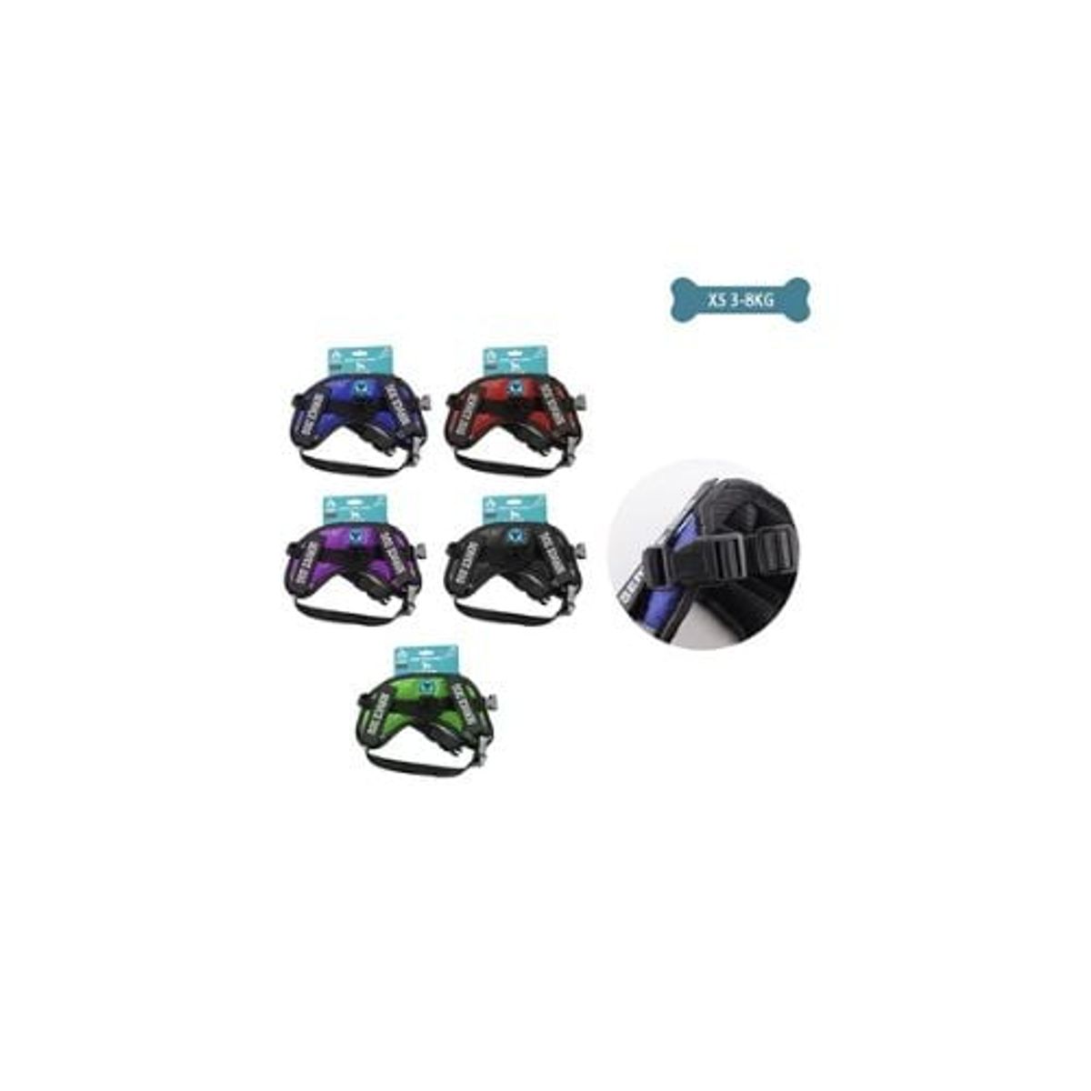 GENERICO - Arnés X2 Para Mascotas Talla XS 3-8kg