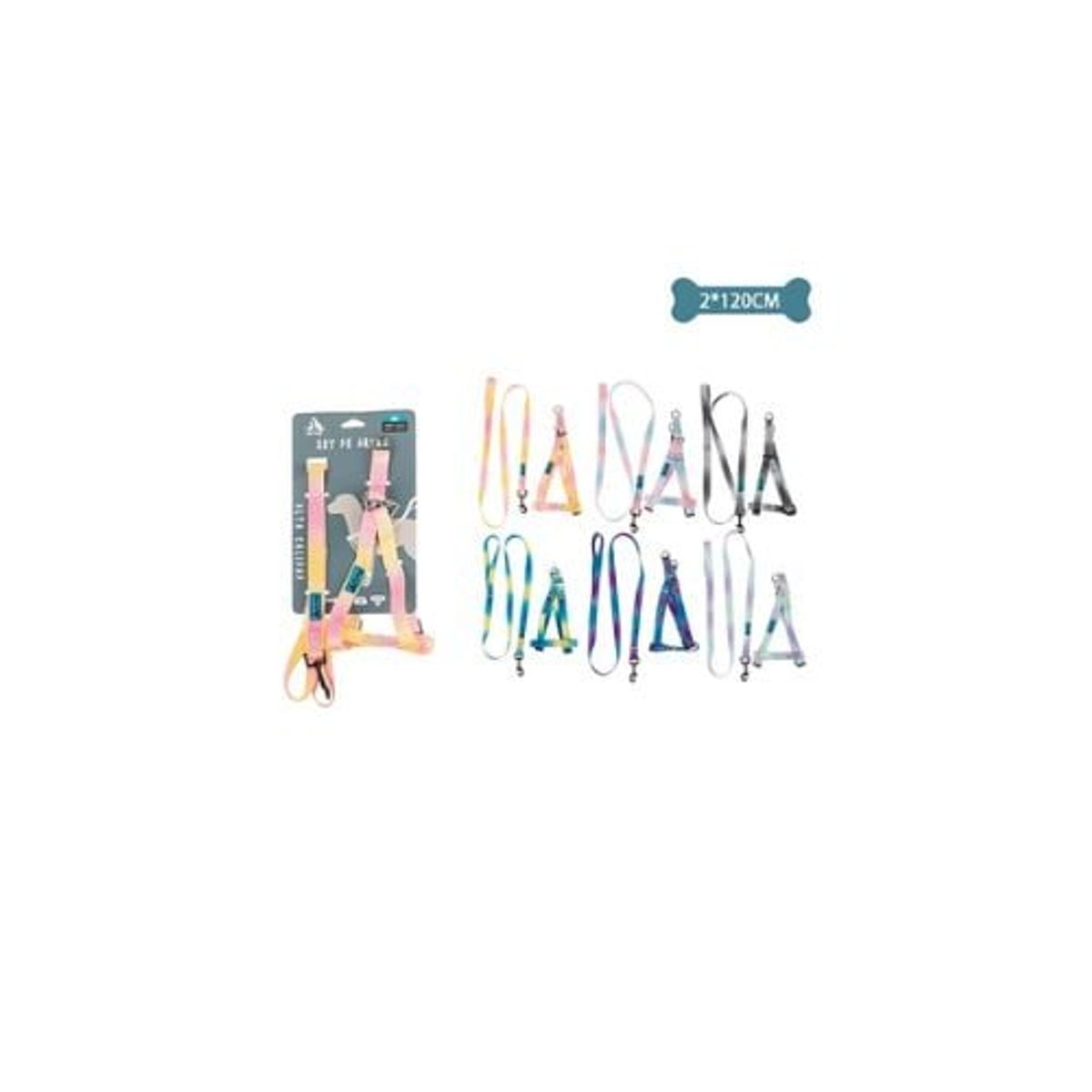 GENERICO - Set De Arnés y Correa De Nylon 20x120cm