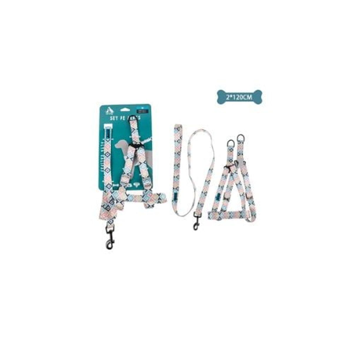 GENERICO - Set De Arnés y Correa 2x120cm