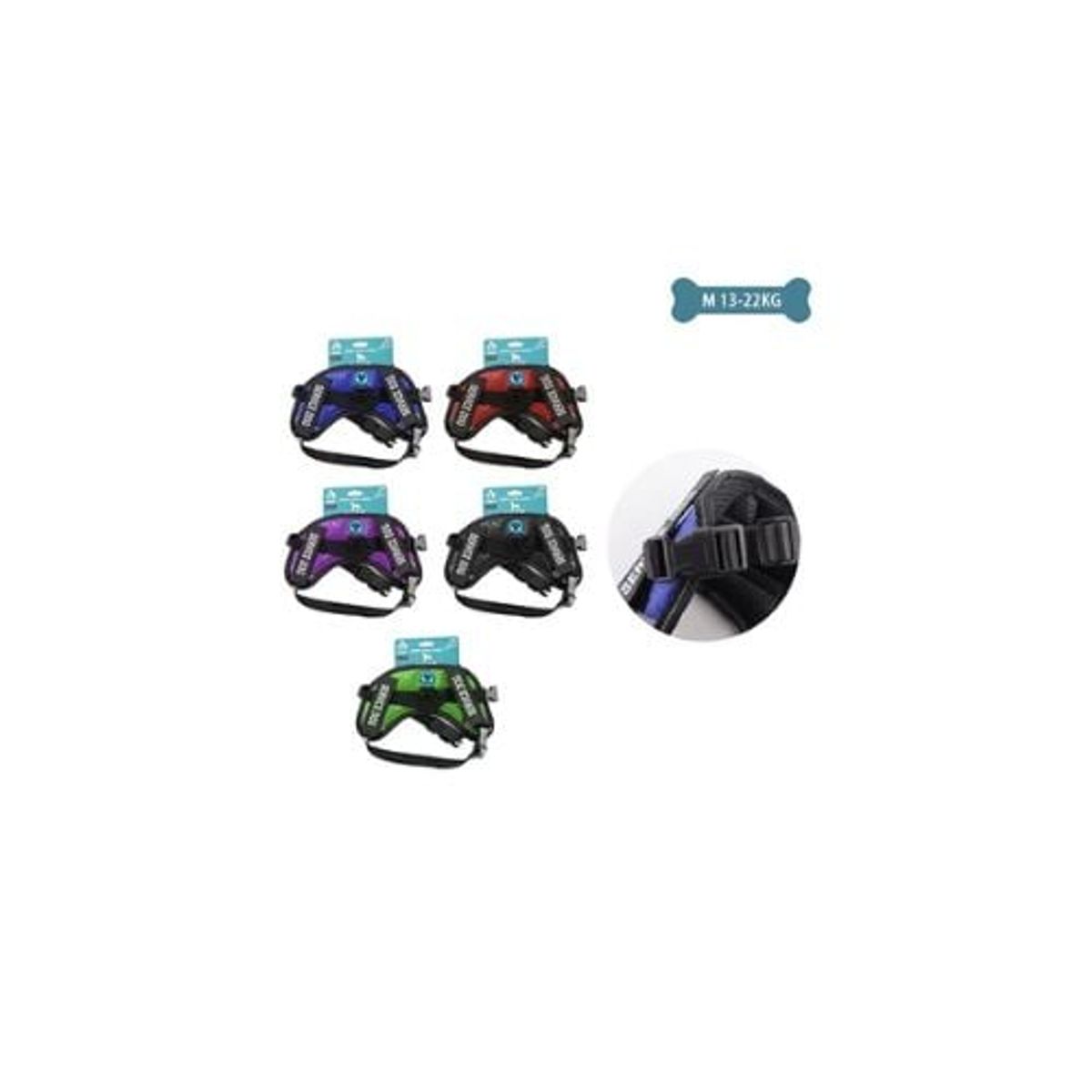 GENERICO - Arnés X2 Para Mascotas Talla M 13-22kg