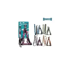 GENERICO - Set De Arnés y Correa Camuflaje 25x120cm